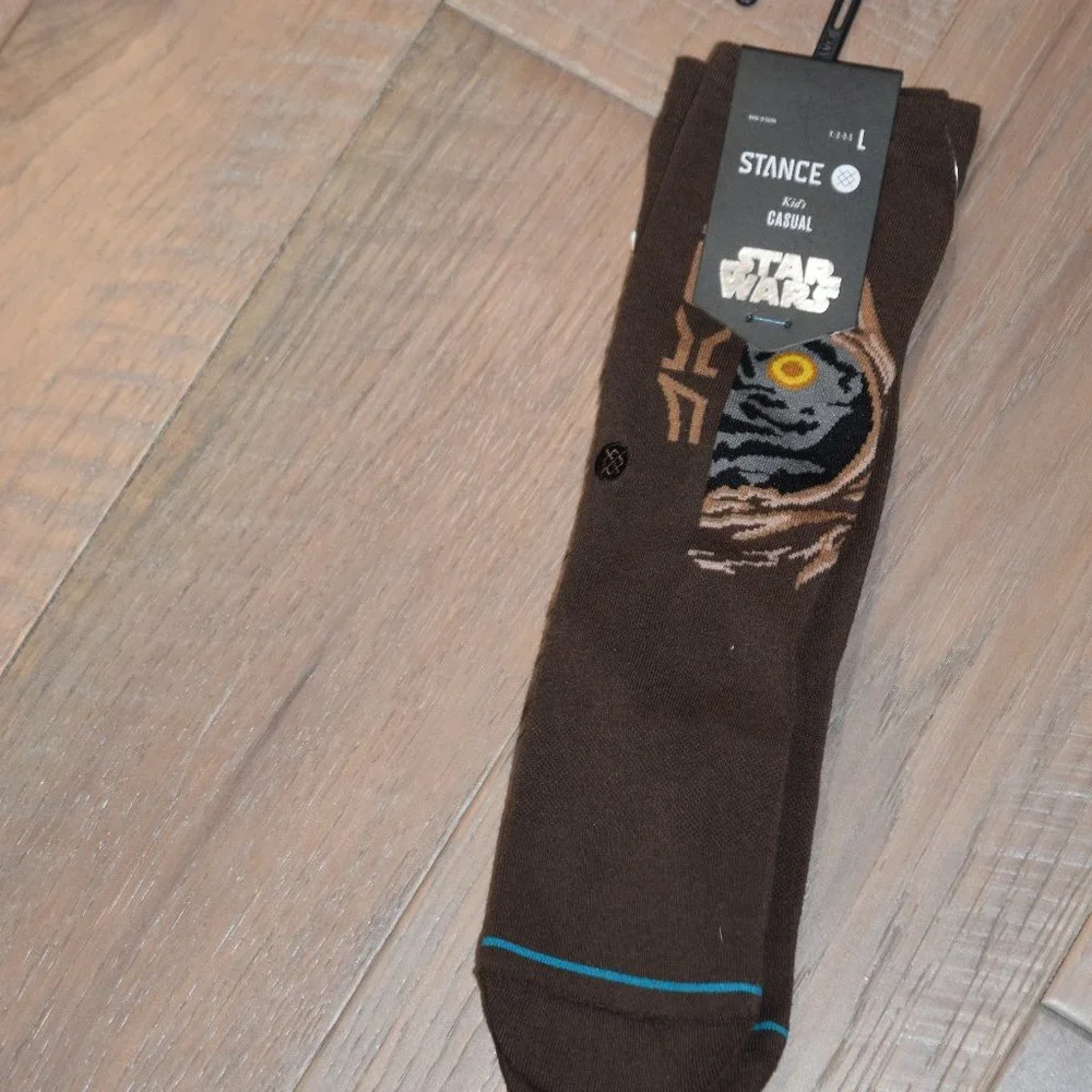 NEW Stance X Star Wars Jawa Kids Crew Socks Casual DIsney Large Youth 3-5.5 #G3
